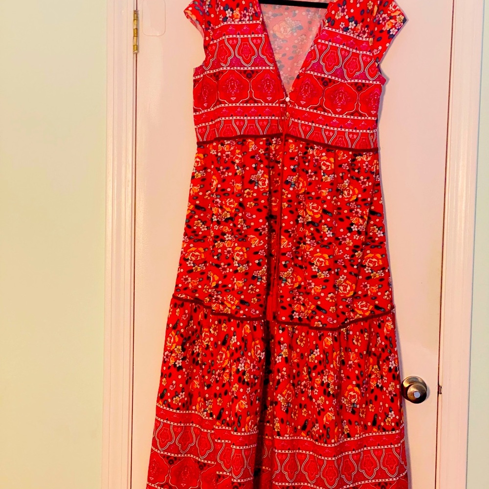 Miss Look SWEET SUMMER DRESS. Lightweight cotton poly, 2xl, new, flowy and light